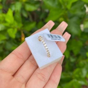 Cubic zirconia eternity band 10k gold ring